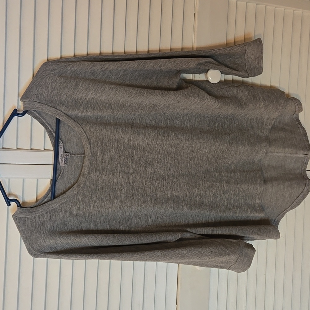 Charlotte Russe High Low Gray Top